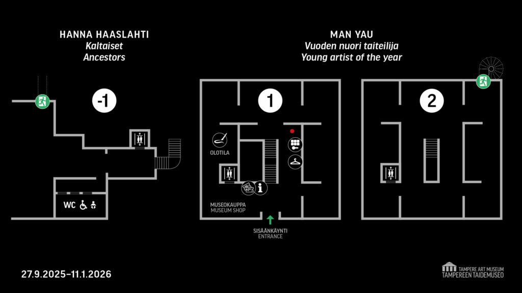 Pohjapiirros taidemuseosta.